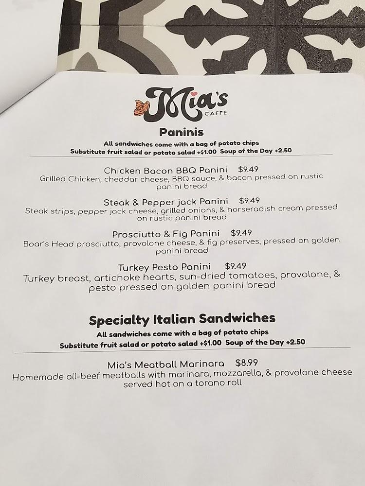 Mia's Caffe Menu image 2