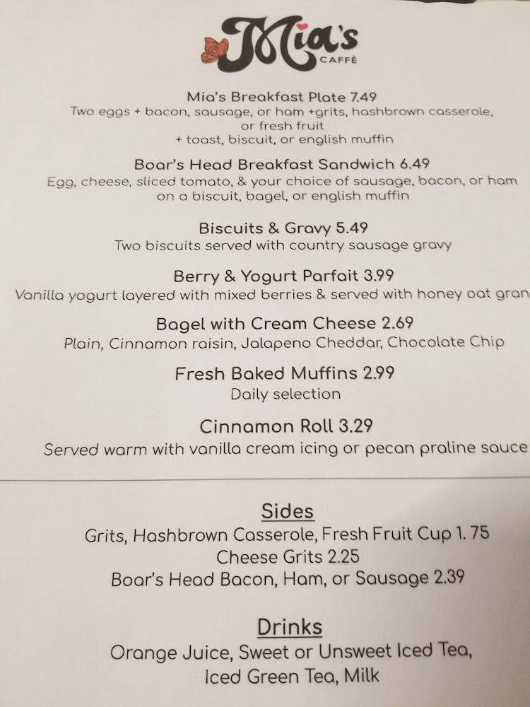 Mia's Caffe Menu image 4